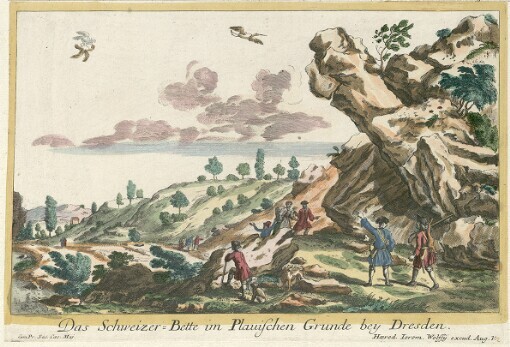 Das Schweizer-Bette im Plauischen Grunde bey Dresden