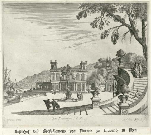 Lust-Hof deß Groß-Hertzogs von Florenz zu Liuorno zu sehen
