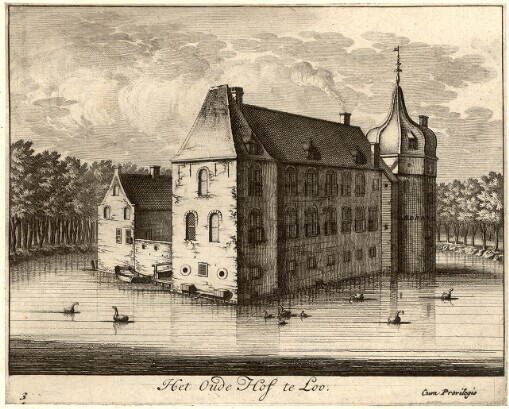 [Veues et Perspectives De Loo, Chateau & Maison de Plaisance du Roy de la Grande Bretagne: Le tout dessiné et gravé par les plus habiles Maistres]. 3. Het Oude Hov te Loo
