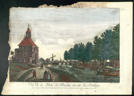 Vuë de la Porte de Muiden, au coté du Plantâge