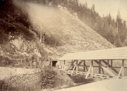 Altendorfer Bleibergwerks - Stollen - Eingung, nächst der Altendorfer Mühle, unweit Bautsch - Liebau [Stadt]