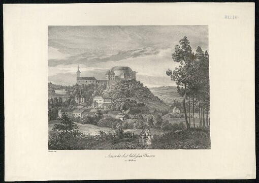 Ansicht des Schloses Busau in Mähren