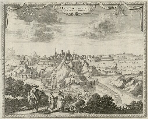 [Afbeeldinghe der voornaemste Steeden van Nederlant]. m. Luxembourg, Capitale du Duché de même nom