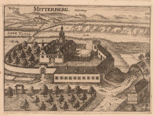 [Topographia Austriae Superioris Modernae: Das ist: Contrafee vnd Abbildung aller Städt, Clöster, Herrschafften vnd Schlösser, deß Etz-Hertzogthumbs Oesterreich, Ob der Ennß, welche Theils nach freyen Aug, Theils nach der Perspectivae Kunst ad vivum deliniert vnd abgezeichnet worden, sambt einer Specification der Jetzigen Herrn Possessorn vnd Besitzer]. Mitterberg