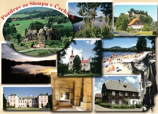 Pozdrav ze Sloupu v Čechách