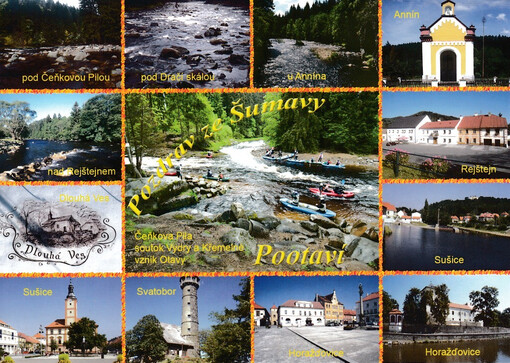 Pootaví : pozdrav ze Šumavy : Sušice, Horažďovice, Svatobor ...