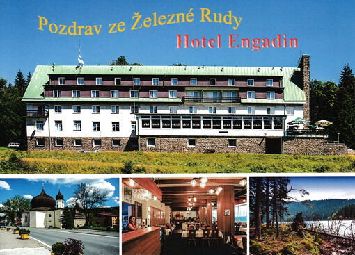 Pozdrav ze Železné Rudy : hotel Engadin