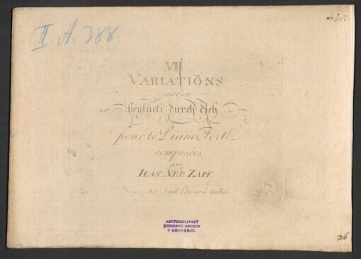 VII. Variations sur l'air 