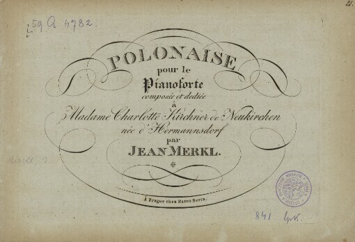 Polonaise: pour le Pianoforte