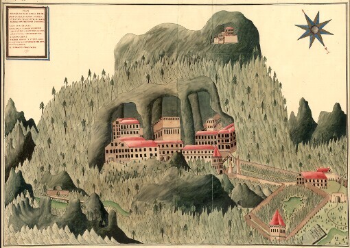 Plan des Bergschlos Lueg in Inner Crein, vorhin denen Luegern geherich, nun abe denen Graffen von Cobenzel