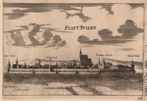 [Topographia Archidvcatvs Avstriae Inf- Modernae- seu Controfee vnd Beschreibung: aller Stätt Closter vnd Schlosser wie sie anietzo stehen in dem Ertzhertzogtumb unter Osterreich. Das Viertl ob Wiener waldt]. 116. Statt Tvllen