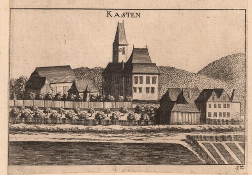 [Topographia Archidvcatvs Avstriae Inf- Modernae- seu Controfee vnd Beschreibung: aller Stätt Closter vnd Schlosser wie sie anietzo stehen in dem Ertzhertzogtumb unter Osterreich. Das Viertl ob Wiener waldt]. 52. Kasten