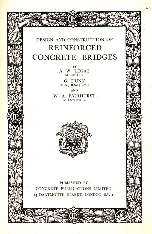 Design and construction of reinforced concrete bridges