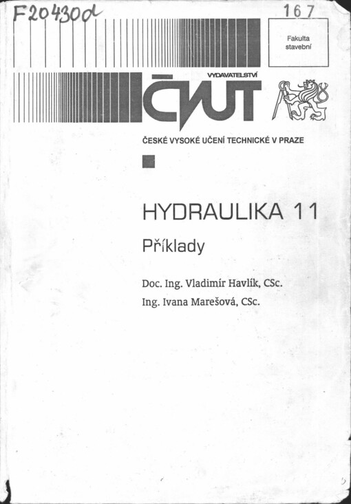 Hydraulika 11: příklady