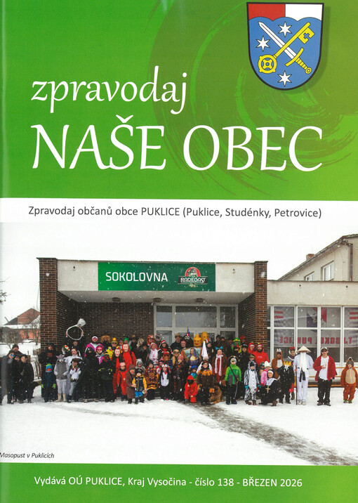 Naše obec : zpravodaj pro občany Puklic, Studének a Petrovic