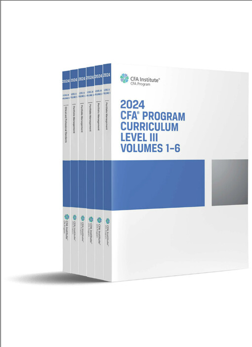 2024 CFA program curriculum level III box set