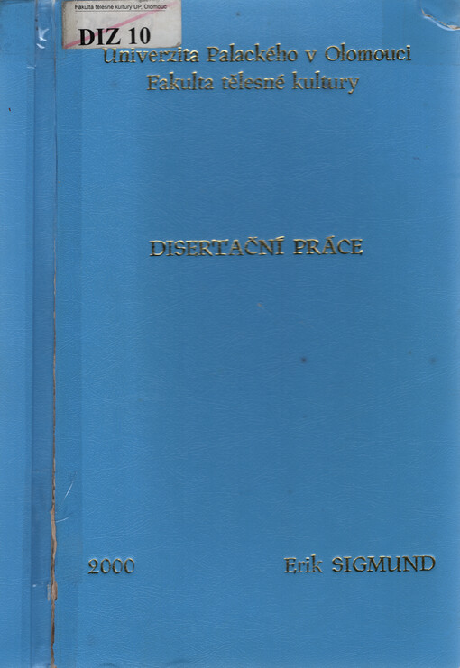 Pohybová aktivita v životním způsobu dětí ve věku 11-12 let