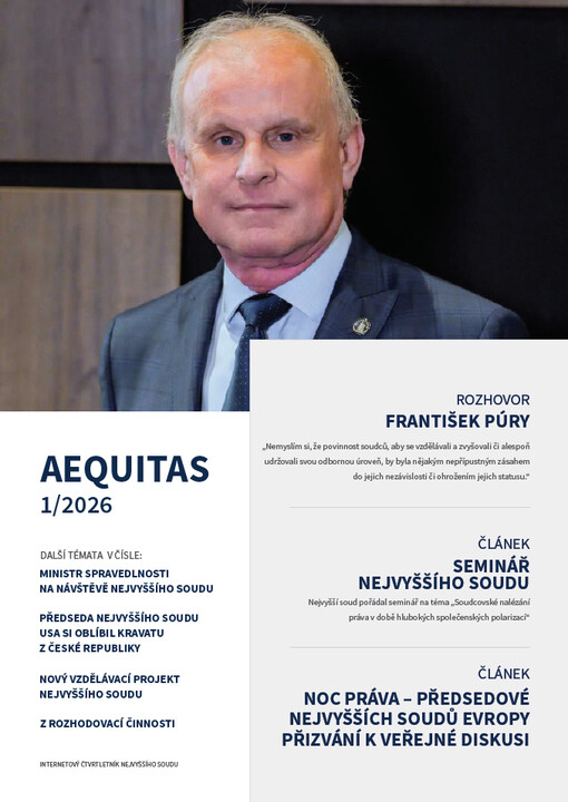 Aequitas : internetový čtvrtletník Nejvyššího soudu
