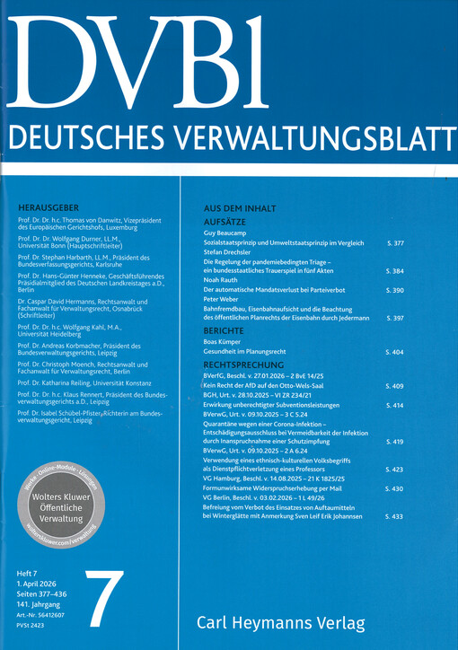 Deutsches Verwaltungsblatt