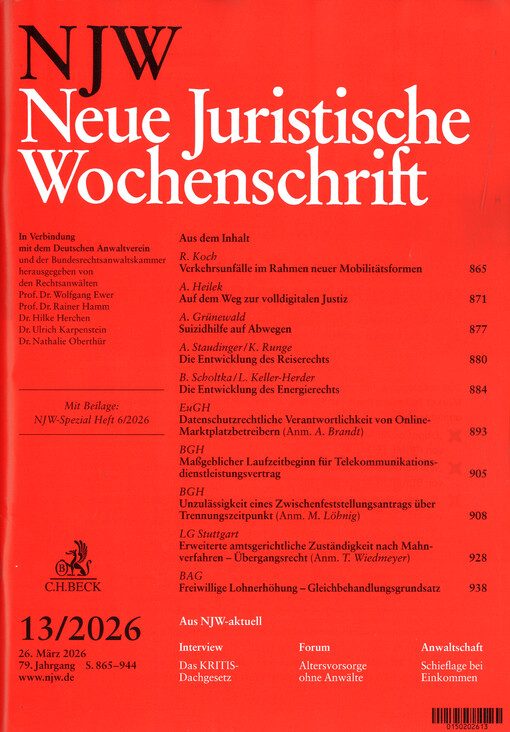 Neue juristische Wochenschrift