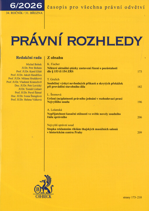 Právní rozhledy : časopis pro všechna právní odvětví