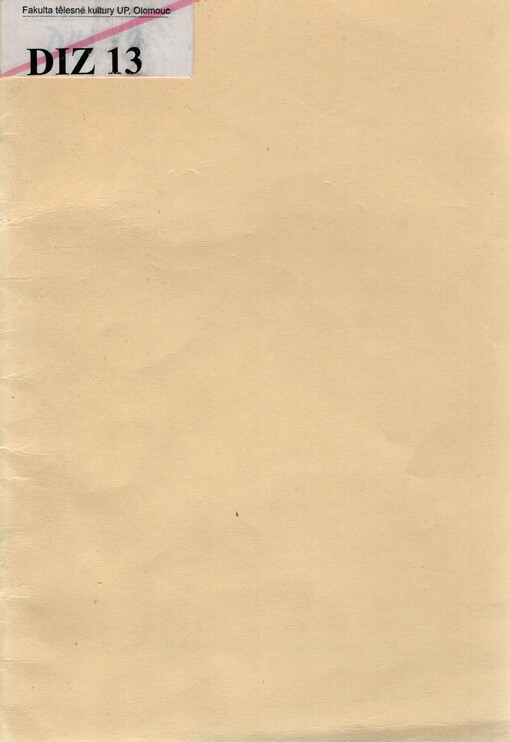 Somatodiagnostika dětí mladšího školního věku z Olomouce : teze k disertační práci