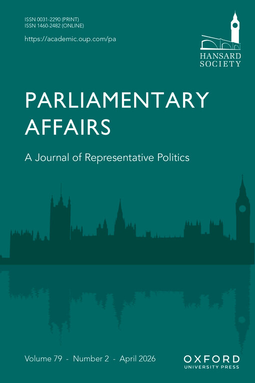 Parliamentary affairs : a journal of representative politics