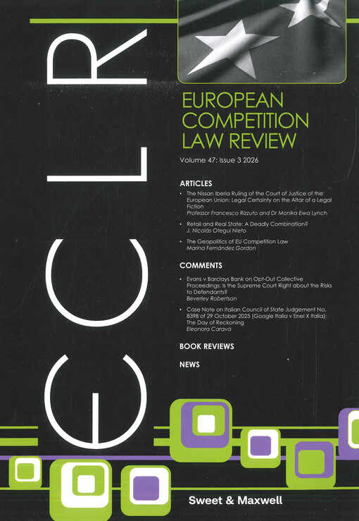 European competition law review : ECLR