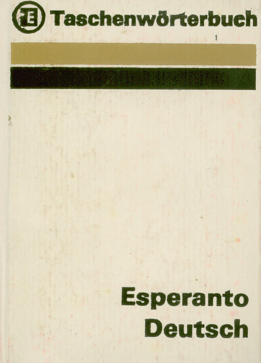 Esperanto-Deutsh Taschenwörterbuch