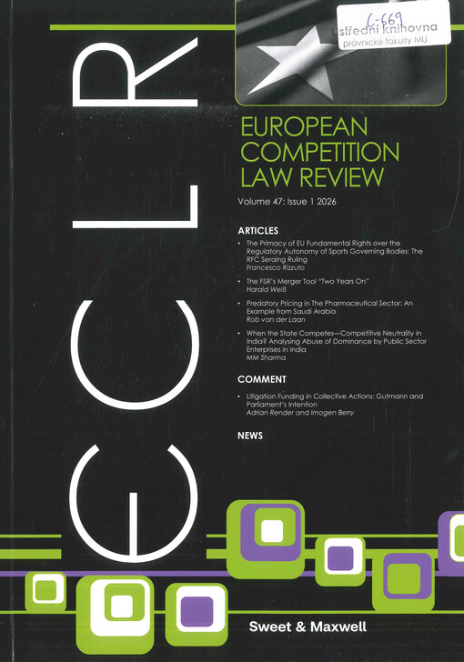 European competition law review : ECLR