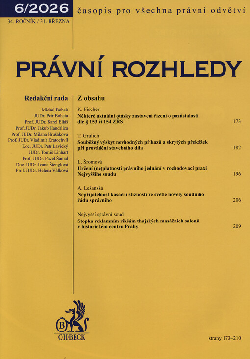 Právní rozhledy : časopis pro všechna právní odvětví