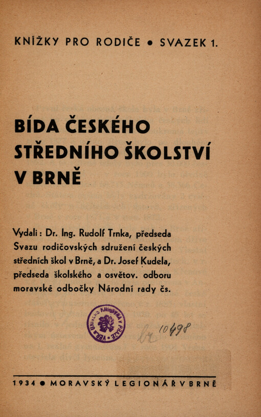 Bída českého středního školství v Brně