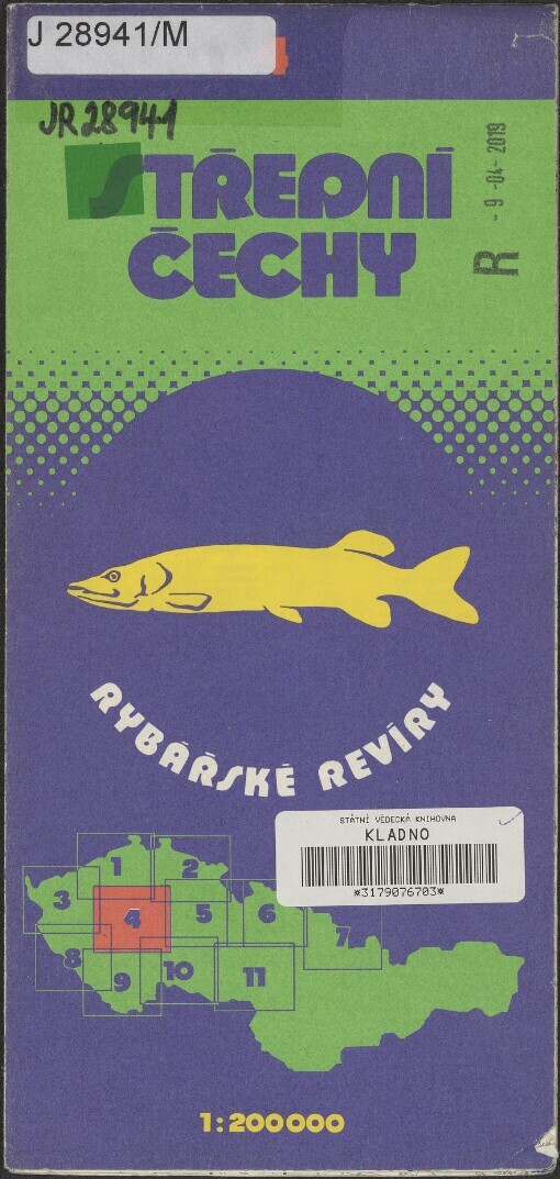 Střední Čechy: rybářské revíry : měř. 1:200 000. 4