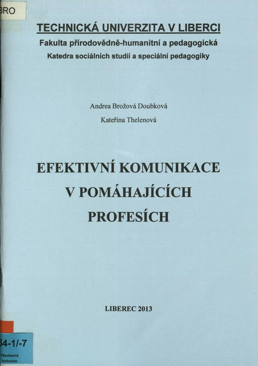 Efektivní komunikace v pomáhajících profesích