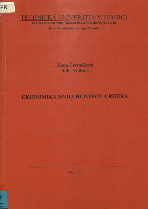 Ekonomika spolehlivosti a rizika