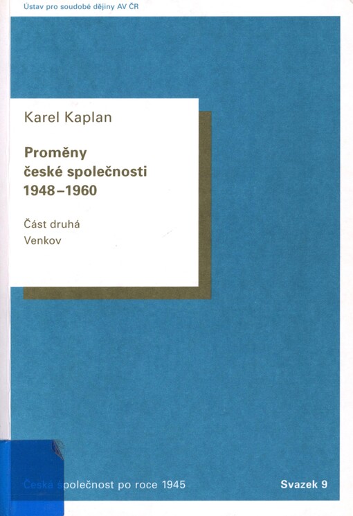 Proměny české společnosti (1948-1960). Část 2. Venkov