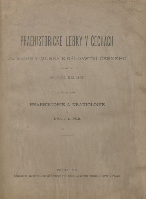 Praehistorické lebky v Čechách ze sbírky Musea Království českého