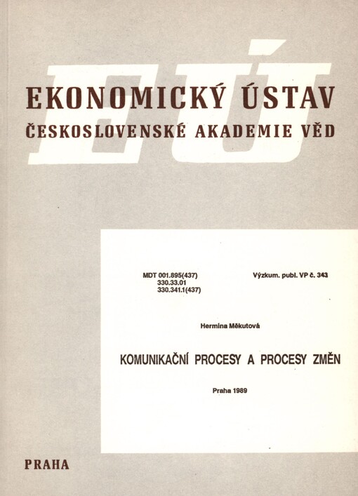 Komunikační procesy a procesy změn