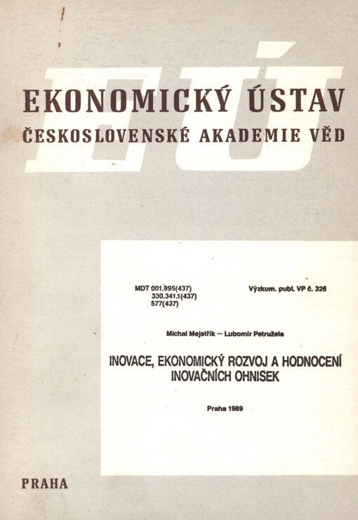 Inovace, ekonomický rozvoj a hodnocení inovačních ohnisek