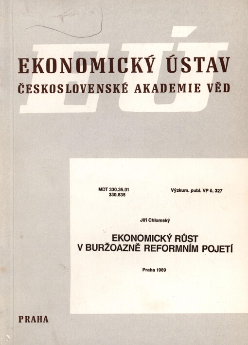 Ekonomický růst v buržoazně reformním pojetí