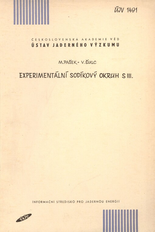 Experimentální sodíkový okruh S III.