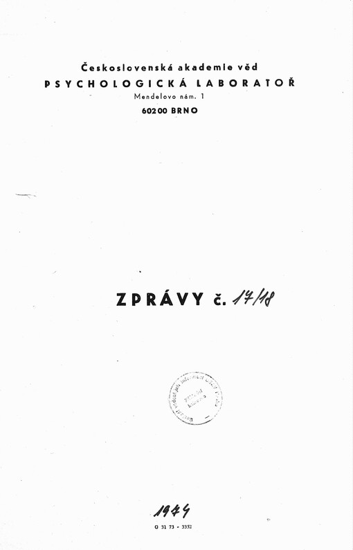 Analýza položek zájmového inventáře Kolaříkové (ZIKO) se zřetelem ke konsistenci jeho škál