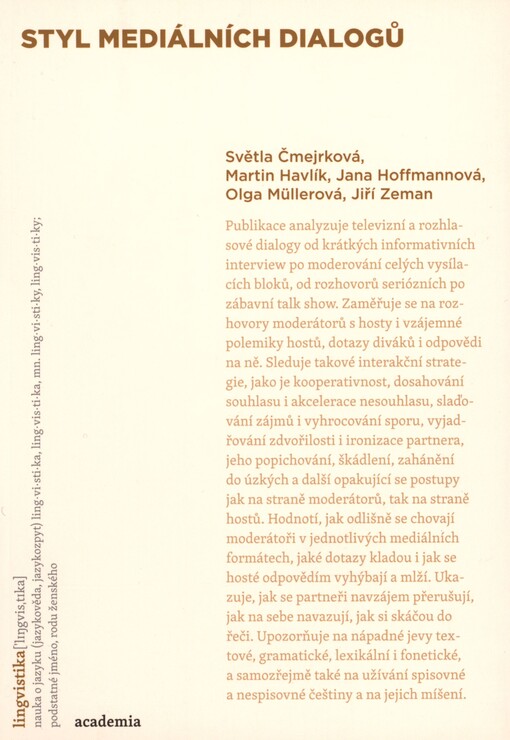 Styl mediálních dialogů
