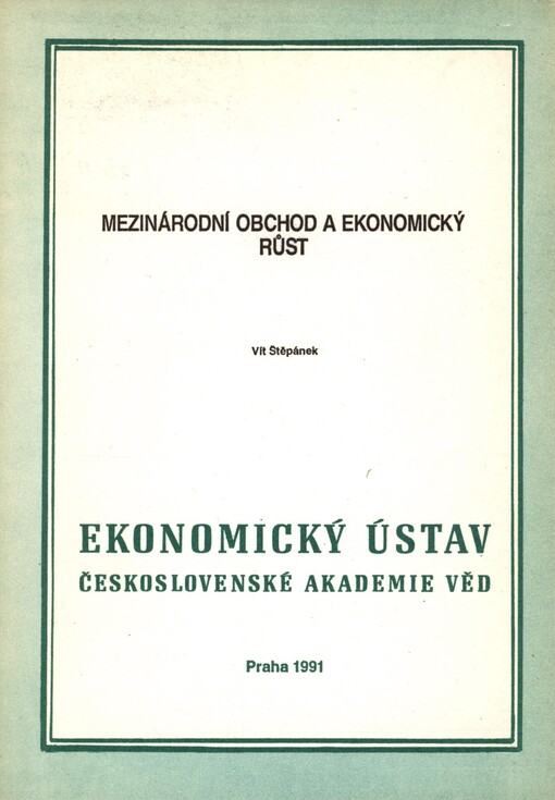 Mezinárodní obchod a ekonomický růst