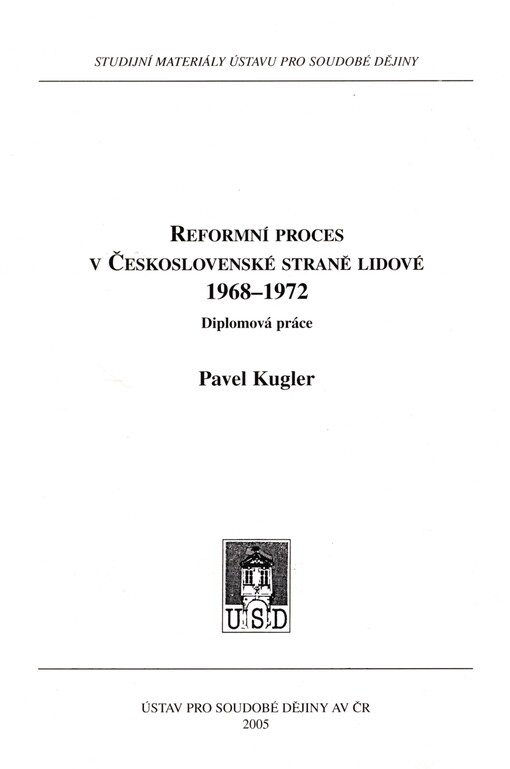 Reformní proces v Československé straně lidové 1968-1972