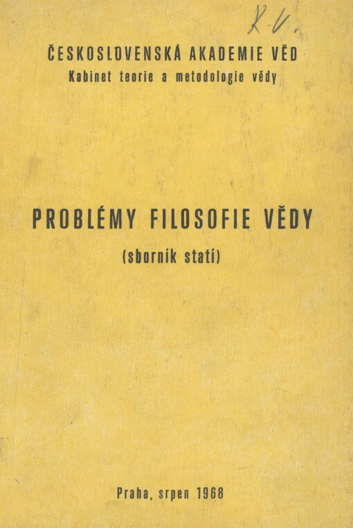 Problémy filosofie vědy: sborník statí