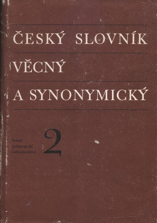 Český slovník věcný a synonymický. Svazek 2