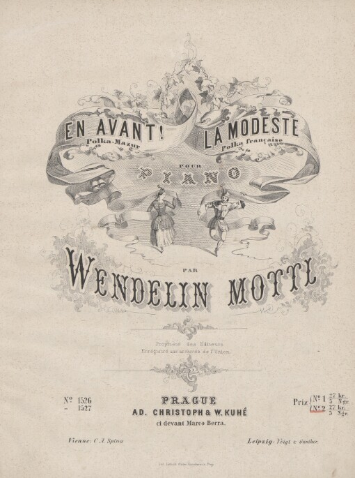 En avant! Polka-Mazur: La modeste : Polka française : pour Piano