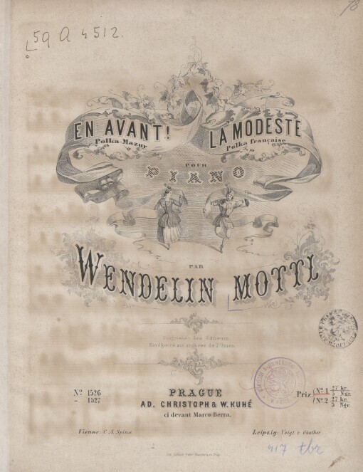 En avant! Polka-Mazur: La modeste : Polka française : pour Piano