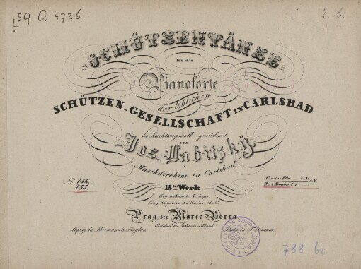 Schützentänze für das Pianoforte: 18tes Werk